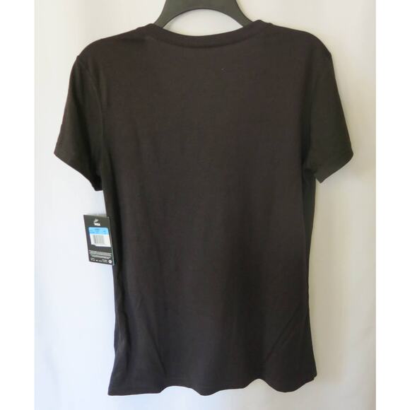 NIKE Dri-Fit *NWT* CAROLINA PANTHERS Top Size M Women's Short Sleeve NFL Black - Picture 5 of 10